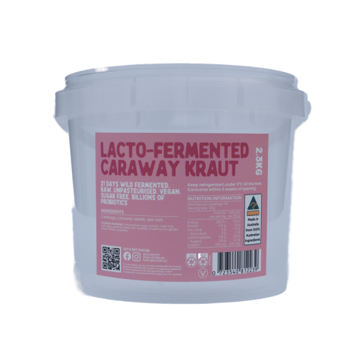 Acide Lacto Fermented Caraway Kraut 2.3kg