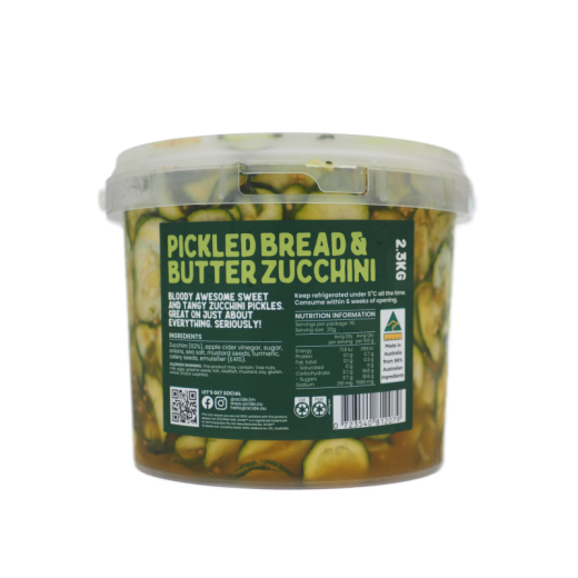 Acide Pickled Bread & Butter Zucchini 2.3kg