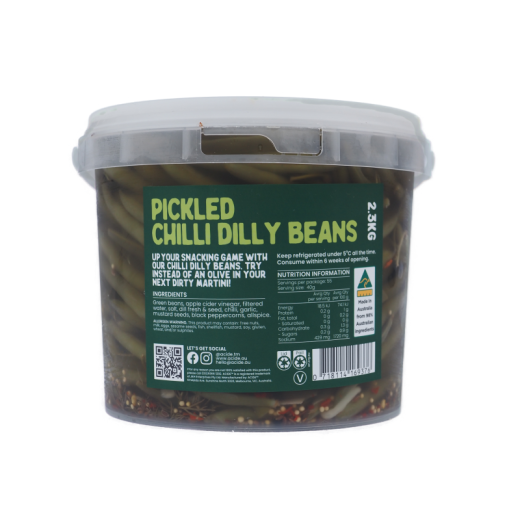 Acide Pickled Chilli Dilly Beans 2.3kg