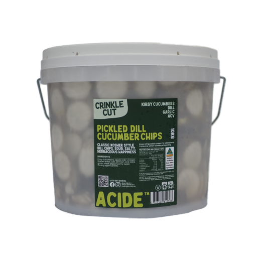 Acide Pickled Dill Cucumber Chips 10kg