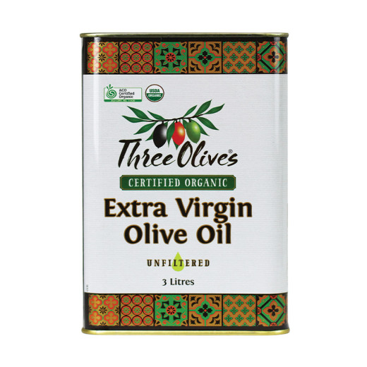 Three Olives Certified Organic Evoo 3l