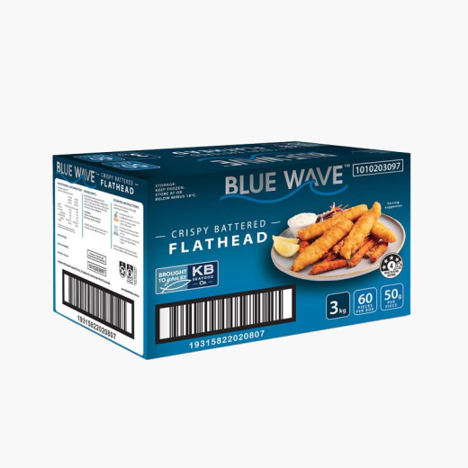 Blue Wave Battered Flathead 3kg