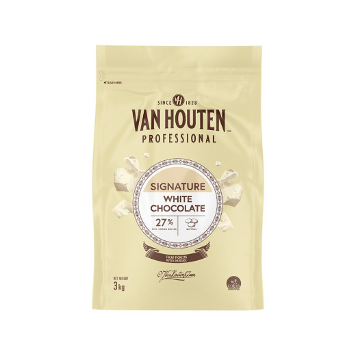 Van Houten White Chocolate Buttons 12kg