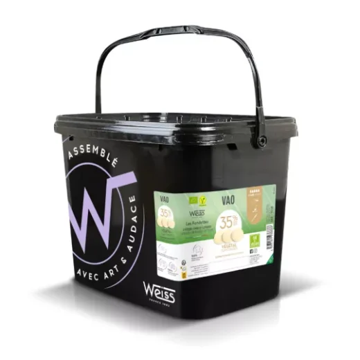 Weiss Vegan Chocolate White Drops 35% 5kg