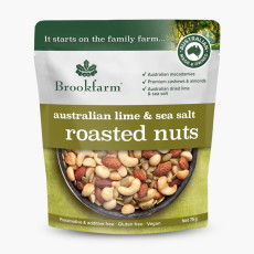 Brookfarm Australian Lime & Sea Salt Roasted Nuts 12x75g