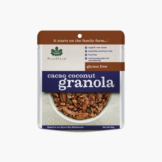 Brookfarm Cacao Coconut Granola 20x40g