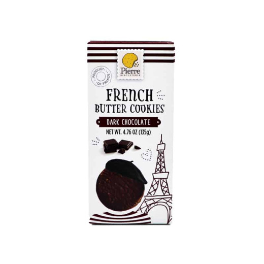 Pierre Biscuiterie French Dark Chocolate Butter Cookies