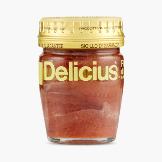 Delicius Anchovies In Olive Oil In Jar 12 X 58g