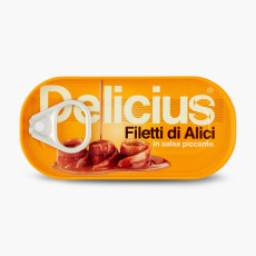 Delicius Anchovies In Spicy Sauce 6 X 50g