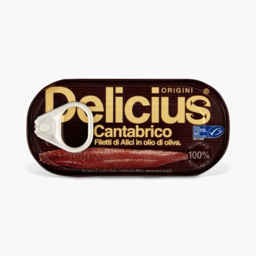Delicius Cantabrian Anchovies In Olive Oil 6 X 28g