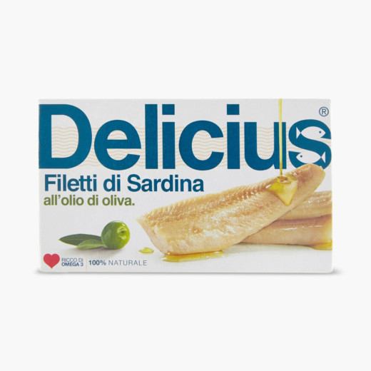 Delicius Sardine Fillets In Olive Oil 10 X 120g