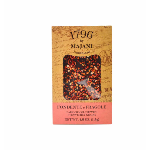 Majani Dark Chocolate With Strawberry Grains 12x115g